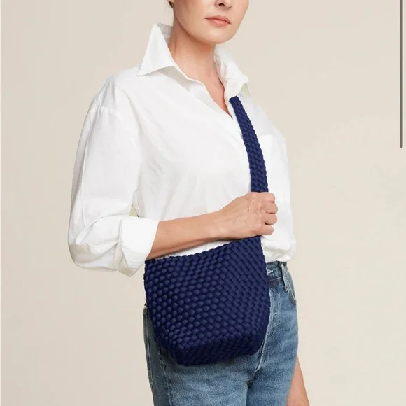 Naghedi Blue Quilted Crossbody Bag - Picture 4 of 4